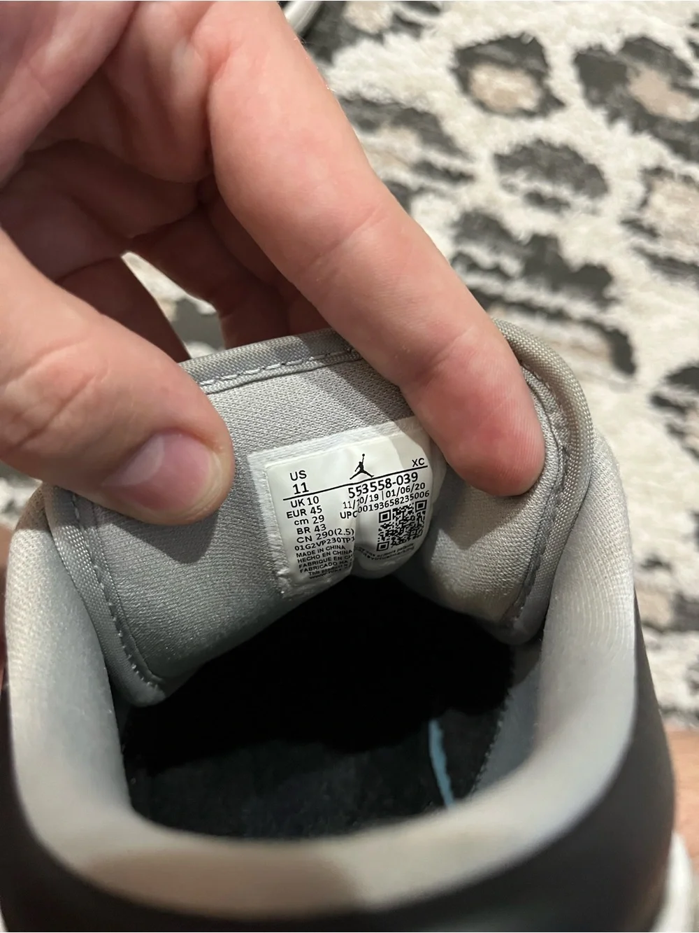 Nike Air Jordan 1 Low Smoke Grey